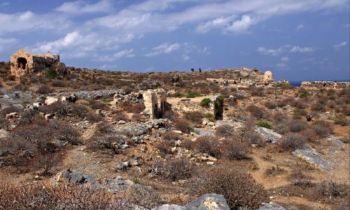 Zdjecie GRECJA / Kreta Zach. / Pwysep Gramvousa / Ruiny weneckiej fortecy.