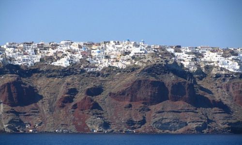 Zdjecie GRECJA / Cyklady / Santorini  / widok na Oia