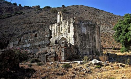 Zdjecie GRECJA / Kreta Zach. / Agia Roumeli. / Wenecki kociek w Agia Roumeli.