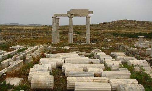 Zdjęcie GRECJA / Cyklady / Delos / sanktuarium Apolla