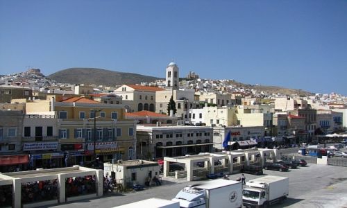 Zdjęcie GRECJA / Cyklady / port Tinos / wyspa Tinos