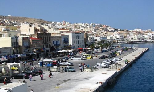 Zdjęcie GRECJA / Cyklady / port Tinos / wyspa Tinos