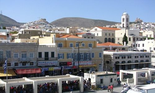 Zdjęcie GRECJA / Cyklady / port Tinos / wyspa Tinos