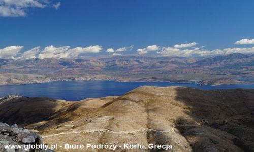 Zdjecie GRECJA / Korfu / gra Pantokrator / Widok z gry Pantokrator (Korfu) na Albani