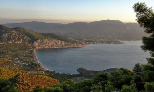 GRECJA / - / Droga do Alepohori / Panorama Alepohori