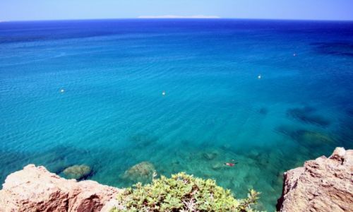 Zdjcie GRECJA / Kreta / Vai / Samotny snorkler