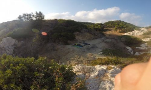 GRECJA / Rodos / Amiros Skala / Widok osb picych z pozycji morza