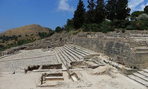 Zdj�cie GRECJA / Kreta / Faistos / pozosta�o�ci pa�acu w FAJSTOS