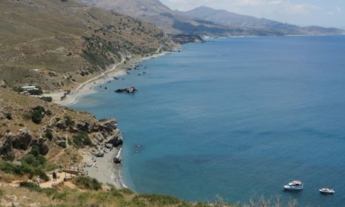 Zdjcie GRECJA / Kreta / okolice klasztoru Preveli / widok na pla 