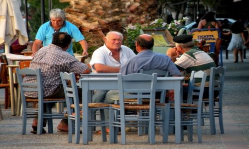 Zdjcie GRECJA / Dodekanez / Kalymnos / Mskie rozmowy