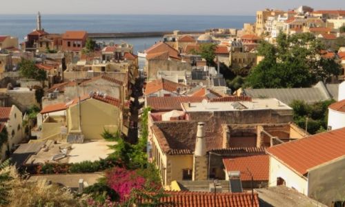 Zdjcie GRECJA / Kreta / Chania / panorama miasta