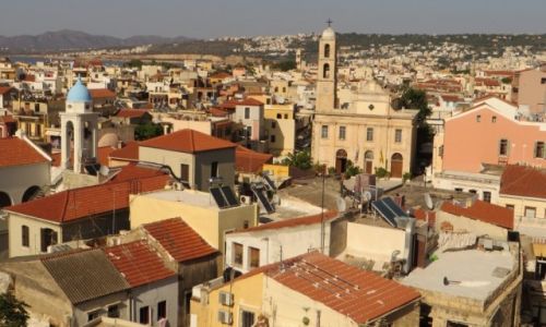Zdjcie GRECJA / Kreta / Chania / panorama miasta