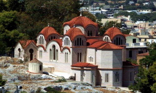 Zdjcie GRECJA / Ateny / Wzgrze Agia Marina / Koci Agia Marina