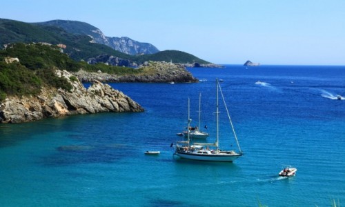 Zdjcie GRECJA / Korfu / Paleokastritsa / La Grotta Bay