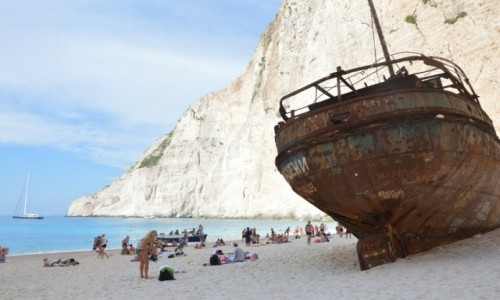 Zdjecie GRECJA / - / Zakynthos / Wrak w zatoce Wraku;)