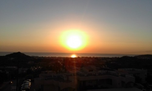 Zdjecie GRECJA / Rodos / Faliraki / Wschd soca - Rodos