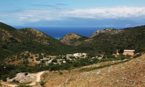Zdjecie GRECJA / Korfu / Pantokrator / Paleo Perithia (XIV w.)
