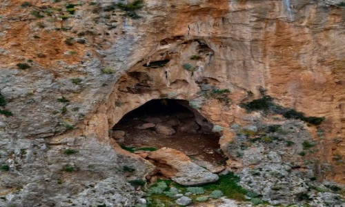 Zdjcie GRECJA / Kreta / Sfakia / maska w skale