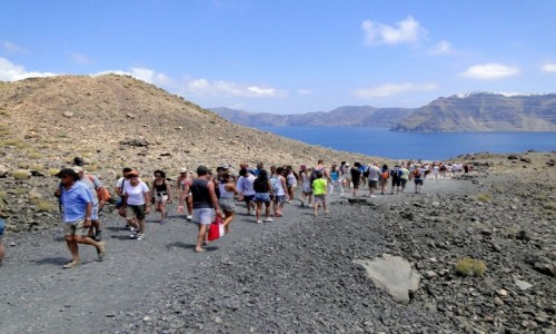 GRECJA / Archipelag Santorini / Nea Kameni / Deptanie po wulkanie :)