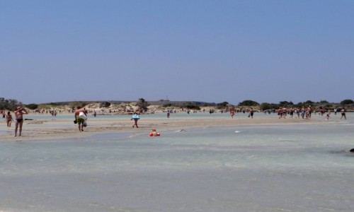 GRECJA / Kreta / Elafonissi / Rajska plaa Elafonissi.
