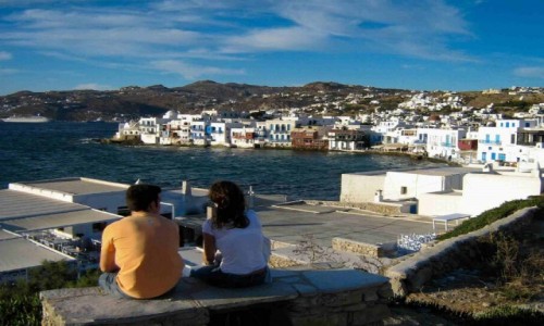 Zdjecie GRECJA / Cyklady / Naxos / Zachd soca nad Paros
