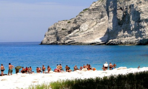 Zdjecie GRECJA / Zakynthos / Plaa w Zatoce Wraku. / Z serii: wspomnienia z Grecji.