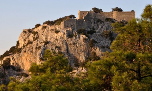 Zdjcie GRECJA / Rodos / zachodnie wybrzee / Zamek w Monolithos