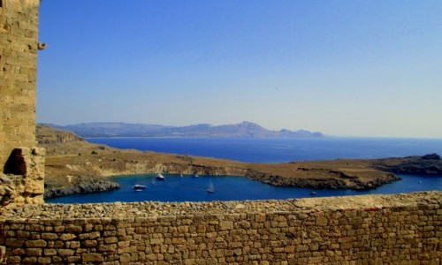 Zdjecie GRECJA / Rodos / Lindos / Widok z Akropolu
