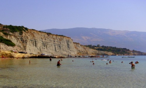 Zdjecie GRECJA / Kefalonia / Spartia / Klif