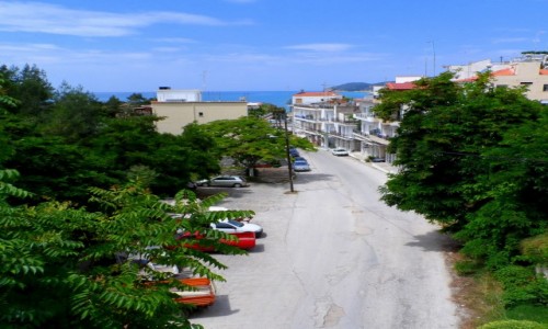 Zdjcie GRECJA / Thassos / Limenaria / Ulica Limenarii