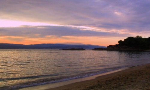 Zdjecie GRECJA / Skiathos / Banana Beach / ~Zachd soca na Banana Beach