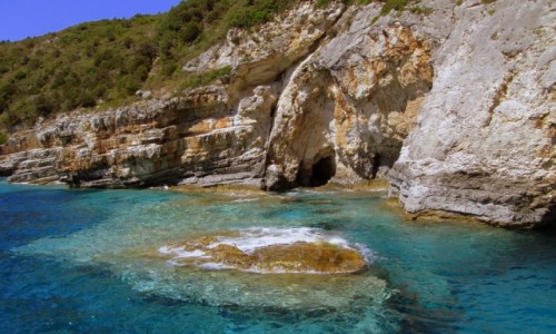 Zdjecie GRECJA / Korfu / W drodze na Paxos / Kolory wody - boskie!