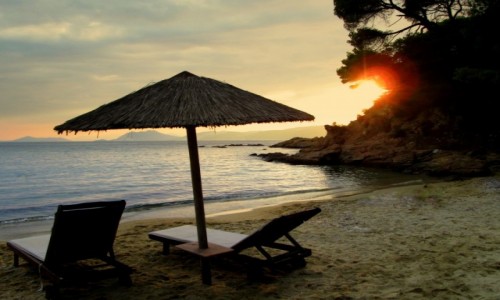 Zdjcie GRECJA / Skiathos / Banana Beach / Romantycznie