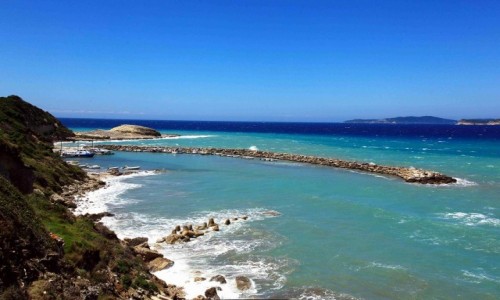 Zdjęcie GRECJA / Korfu / Agiou Georgiou  / Falochron