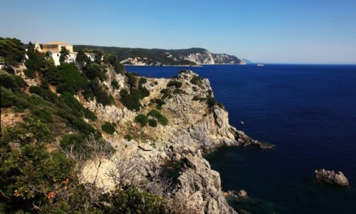 Zdjcie GRECJA / Korfu / Paleokastritsa / Gra klasztorna