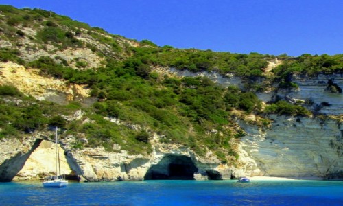 Zdjecie GRECJA / Morze Joskie / okolice Paxos i Antipaxos / Bkitna grota