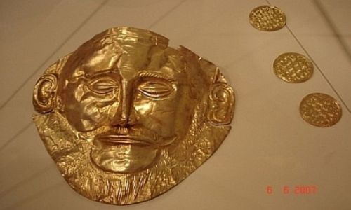 Zdjęcie GRECJA / MYKENY / MYKENY / MASKA AGANEMNONA