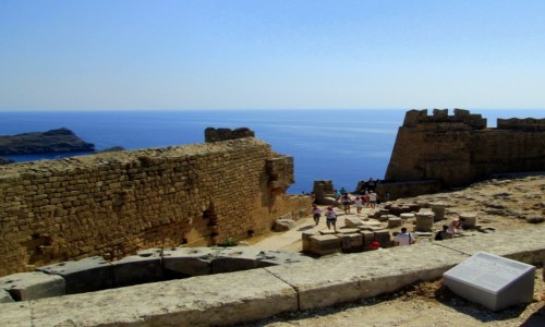 Zdjecie GRECJA / Rodos / Lindos / Na Akropolu w Lindos