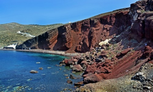 Zdjecie GRECJA / Cyklady / Santorini / Paralia Kokkini