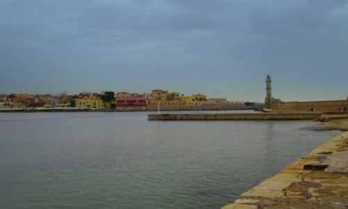 Zdjcie GRECJA / Kreta Zachodnia / Chania / Minaretowata latarnia morska 