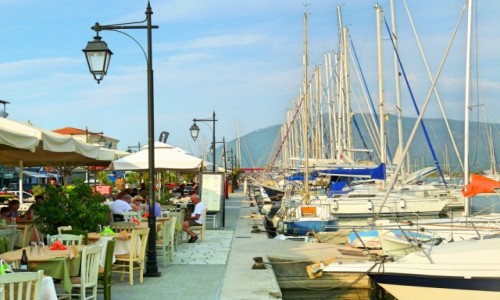 Zdjcie GRECJA / Lefkada / Lefkas Town / Promenada