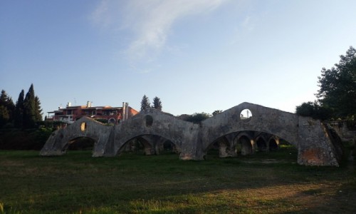 GRECJA / Korfu / Port w Korfu / Ruiny portu weneckiego w Gouvia - Korfu