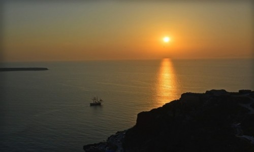 Zdjęcie GRECJA / Cyklady / Santorini / Zmierzch