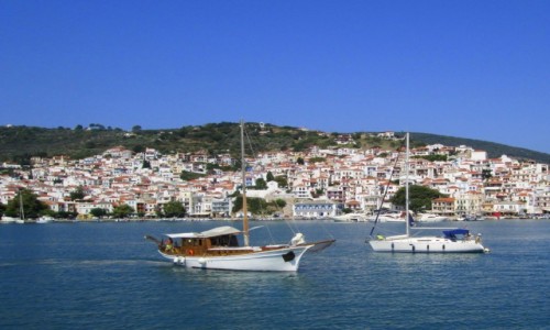 Zdjcie GRECJA / Sporady Pnocne / Skopelos Town / Wpywamy do portu Skopelos