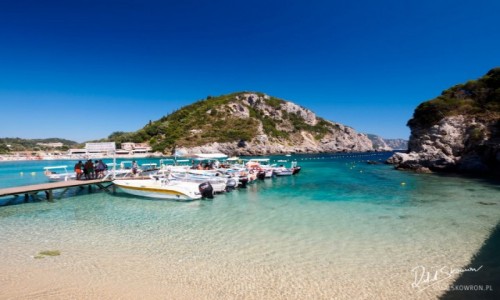 Zdjcie GRECJA / Korfu / Paleokastritsa / Plaa w Paleokastritsa