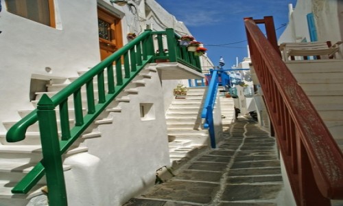 Zdjcie GRECJA / Cyklady / Mykonos / Uliczki Mykonos
