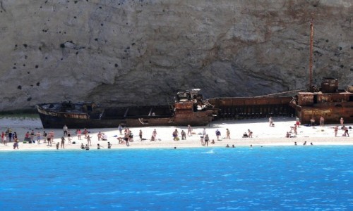 Zdjecie GRECJA / Zakynthos / Plaa w Zatoce Wraku / Wspomnienie z Zakynthos