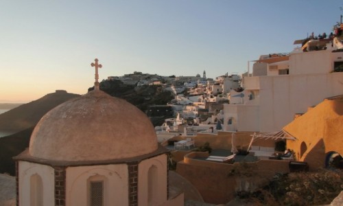 Zdjęcie GRECJA / Cyklady, Santorini / Fira / Wieczór w Firze.