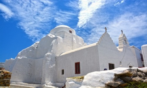 Zdjcie GRECJA / - / Mykonos / Panagia Paraportiani II
