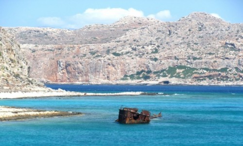 Zdjcie GRECJA / Kreta / Gramvousa / Resztki wraku Dimitriosa